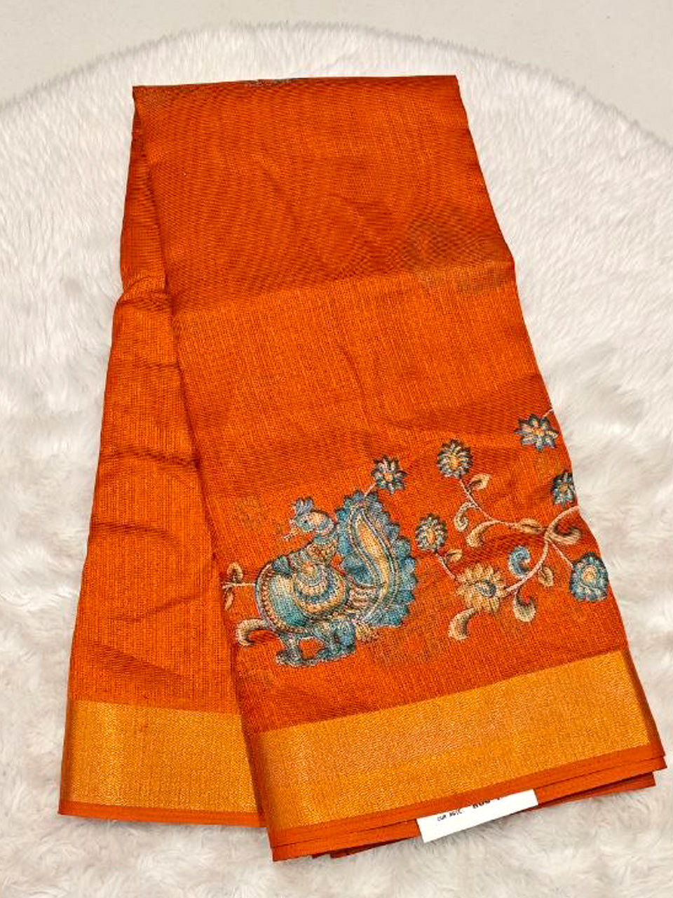 Supernet Kalamkari Saree