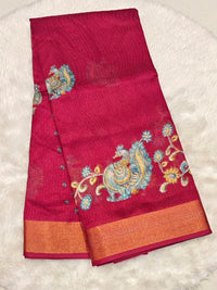 Supernet Kalamkari Saree