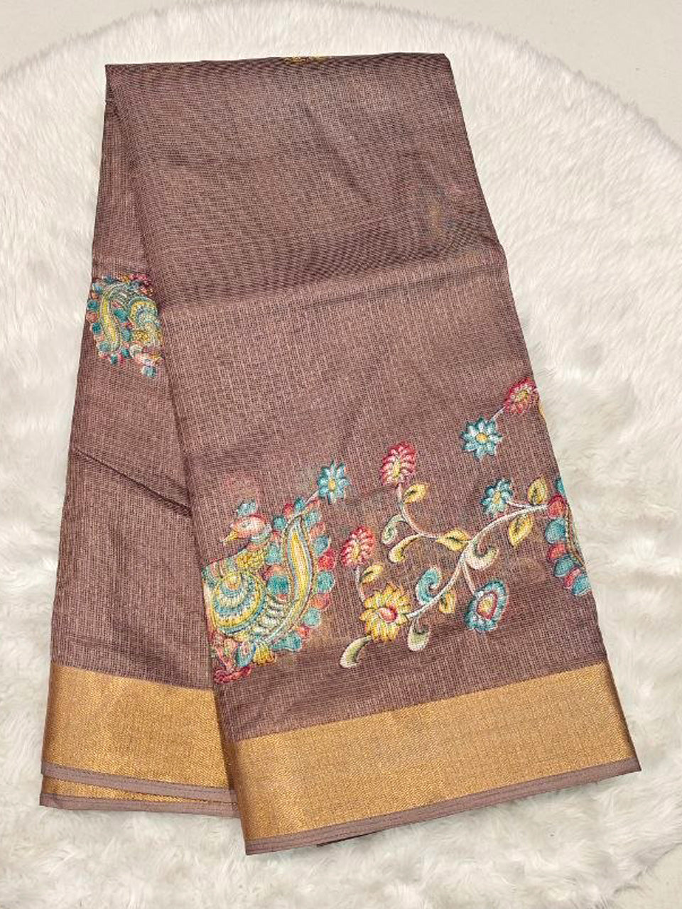Supernet Kalamkari Saree