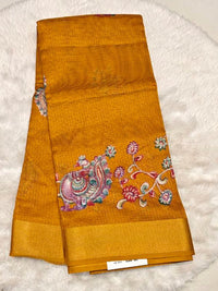 Supernet Kalamkari Saree