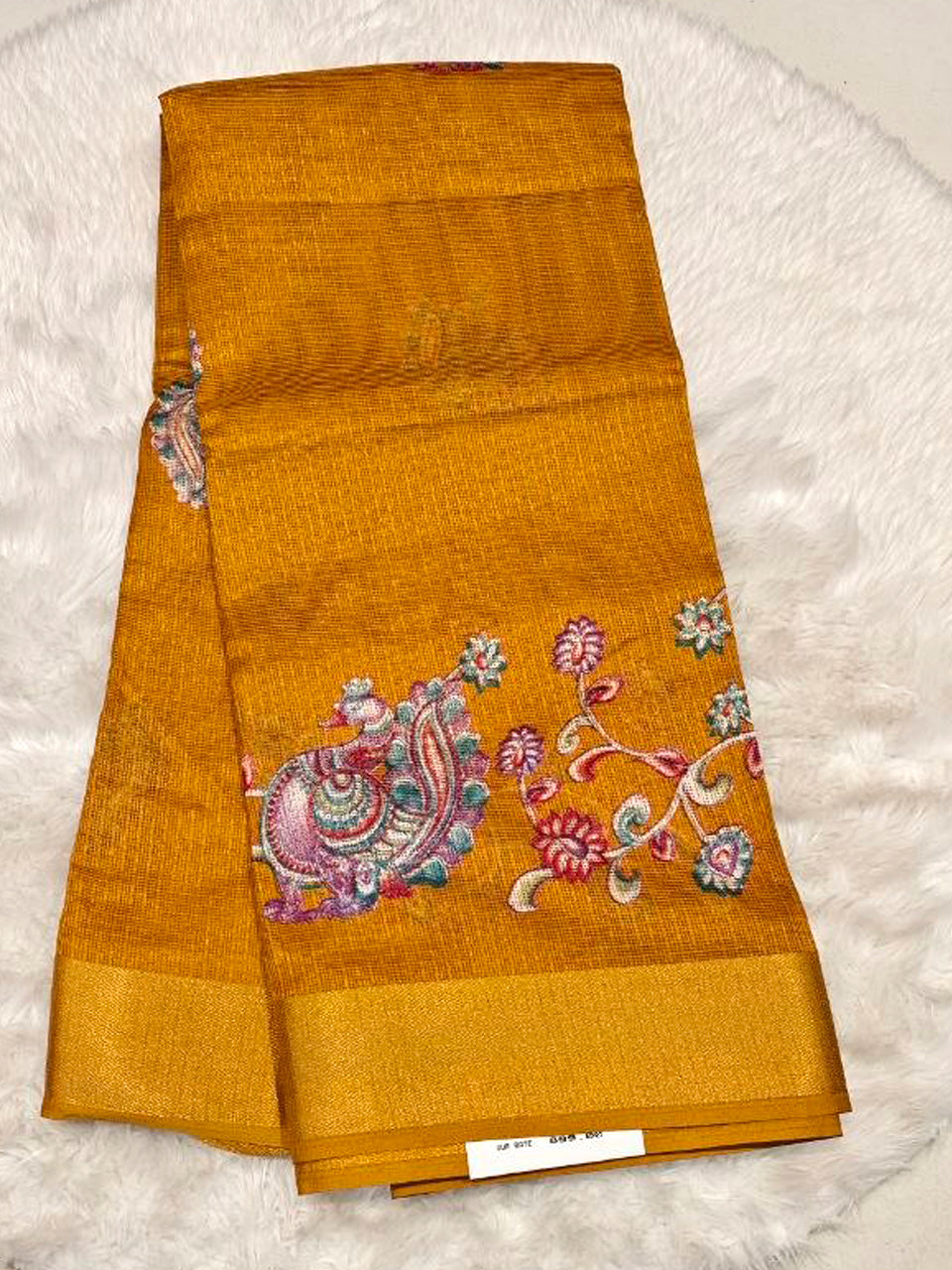 Supernet Kalamkari Saree