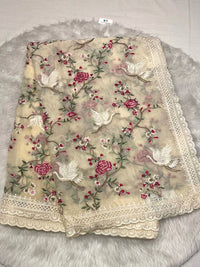 Karachi Silk Thread Work Saree