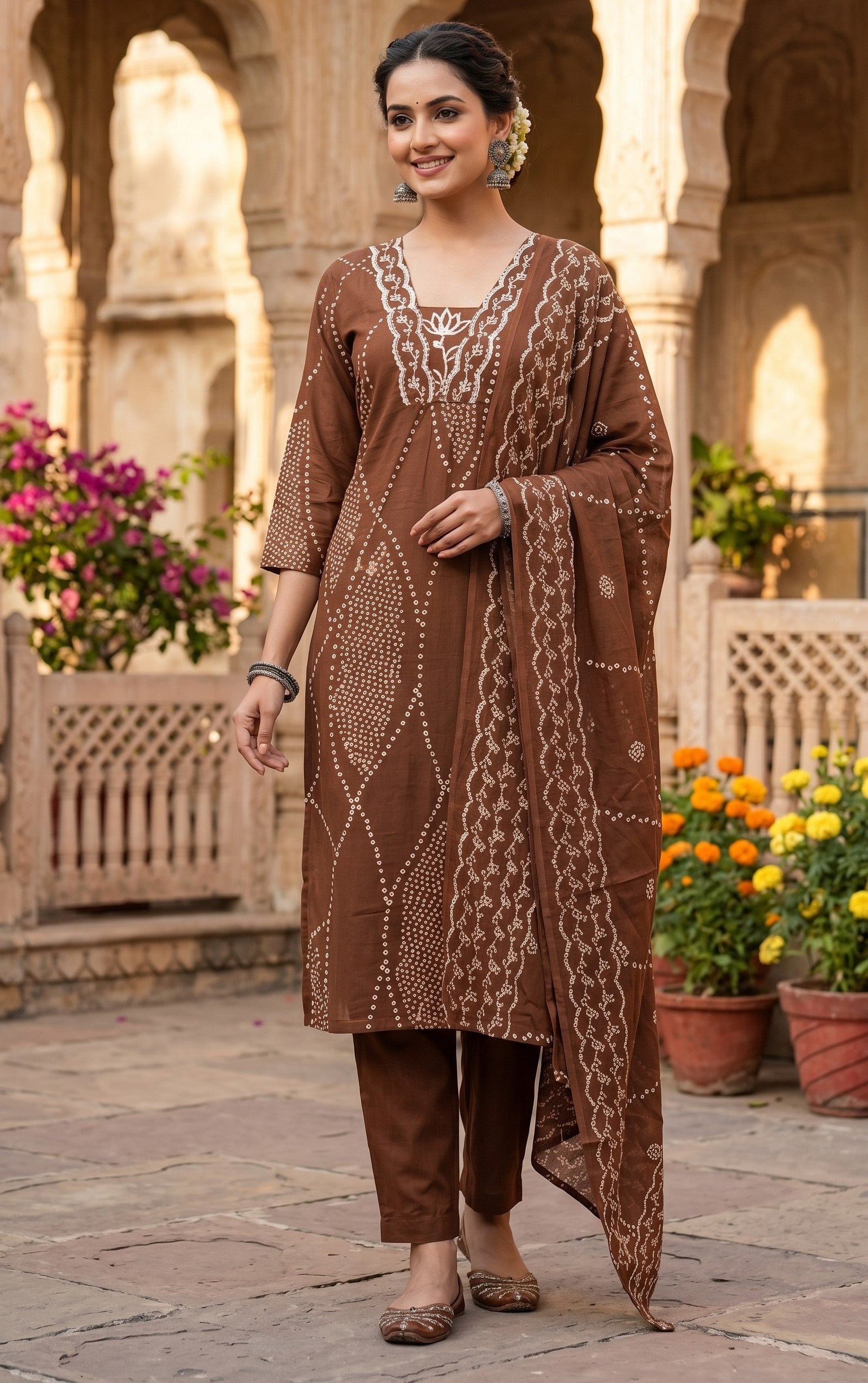 3 Pcs Bottom Dupatta Set