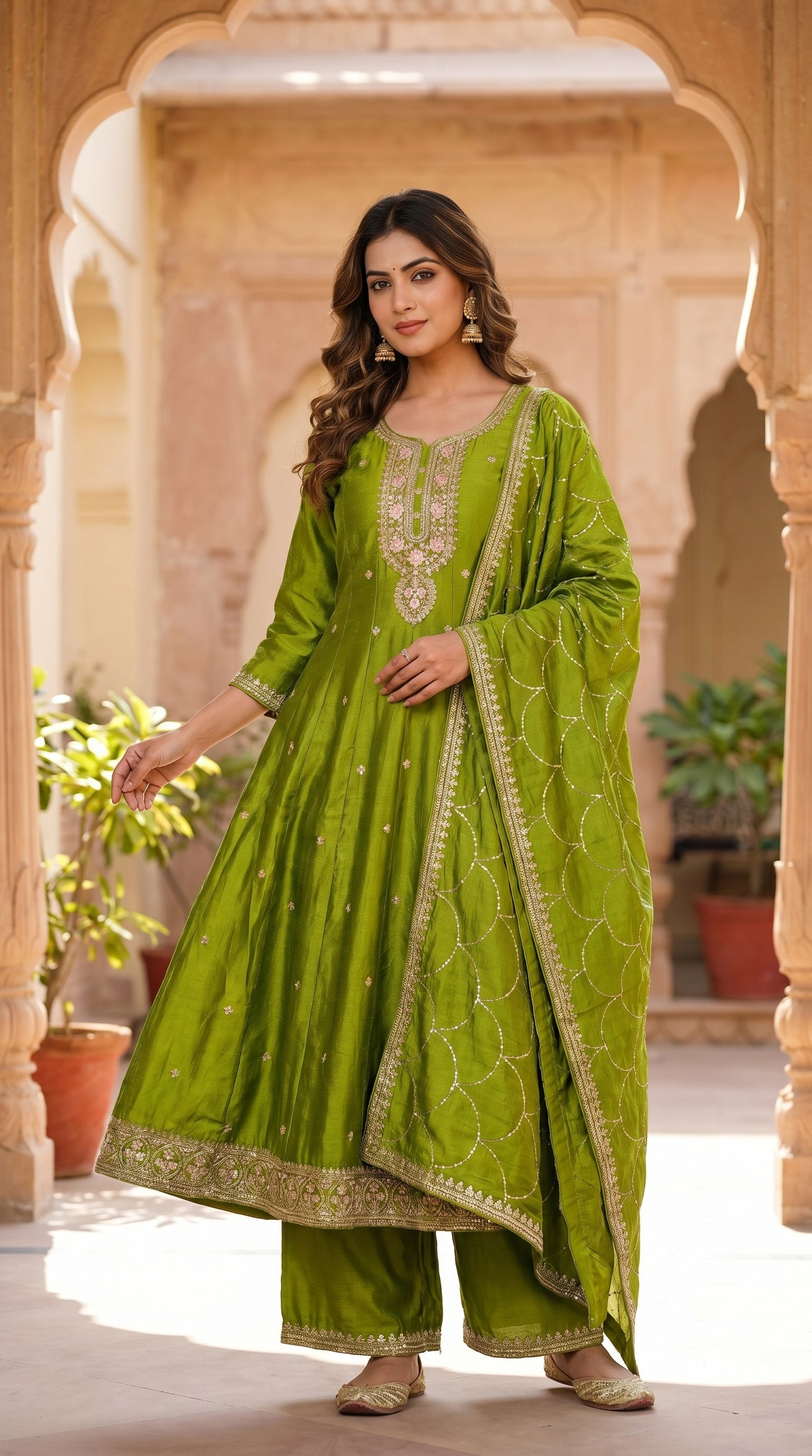 3 Pcs Bottom Dupatta Set