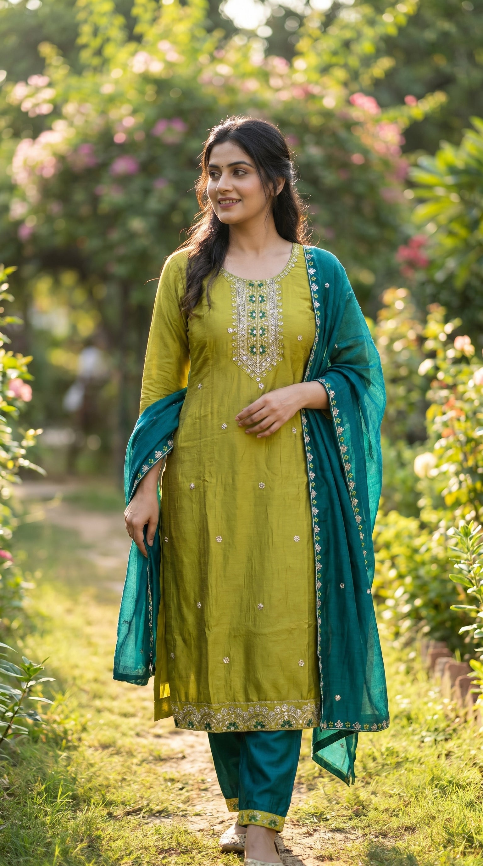 3 Pcs Bottom Dupatta Set
