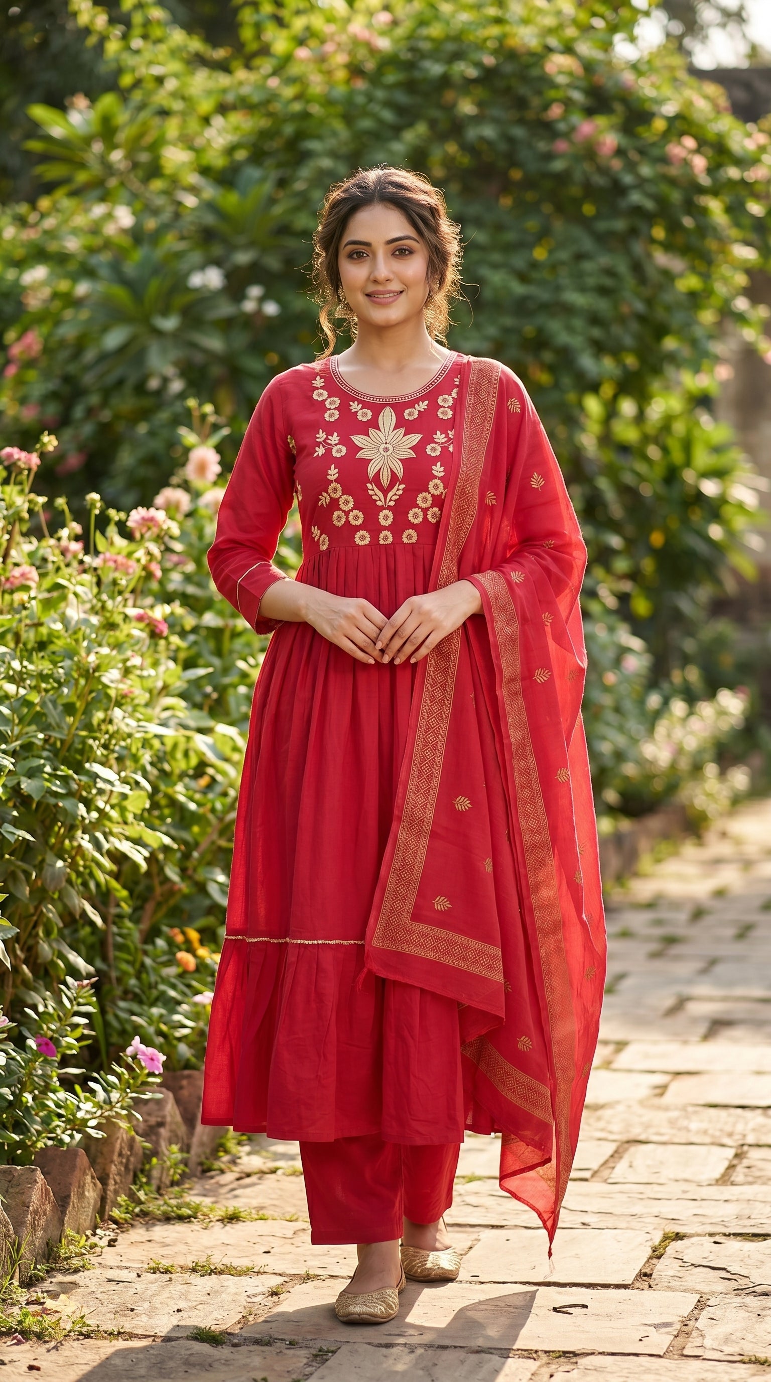 3 Pcs Bottom Dupatta Set