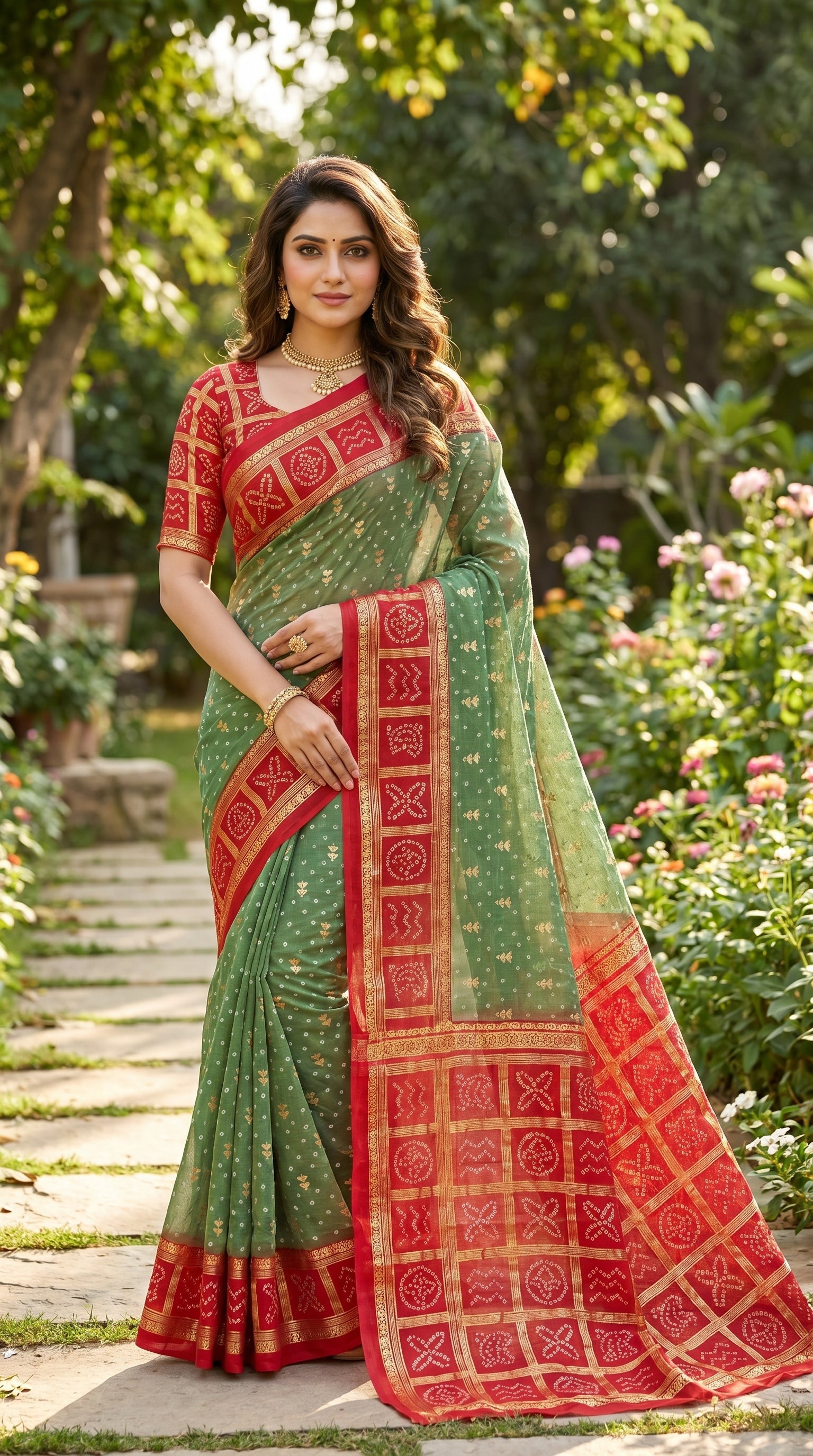 Rainbow Georgette Sarees
