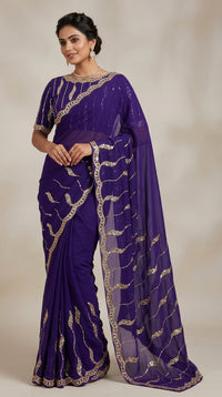 Space Silk Saree