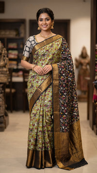 Cotton Kalamkari saree