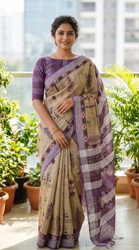Jute Silk Saree