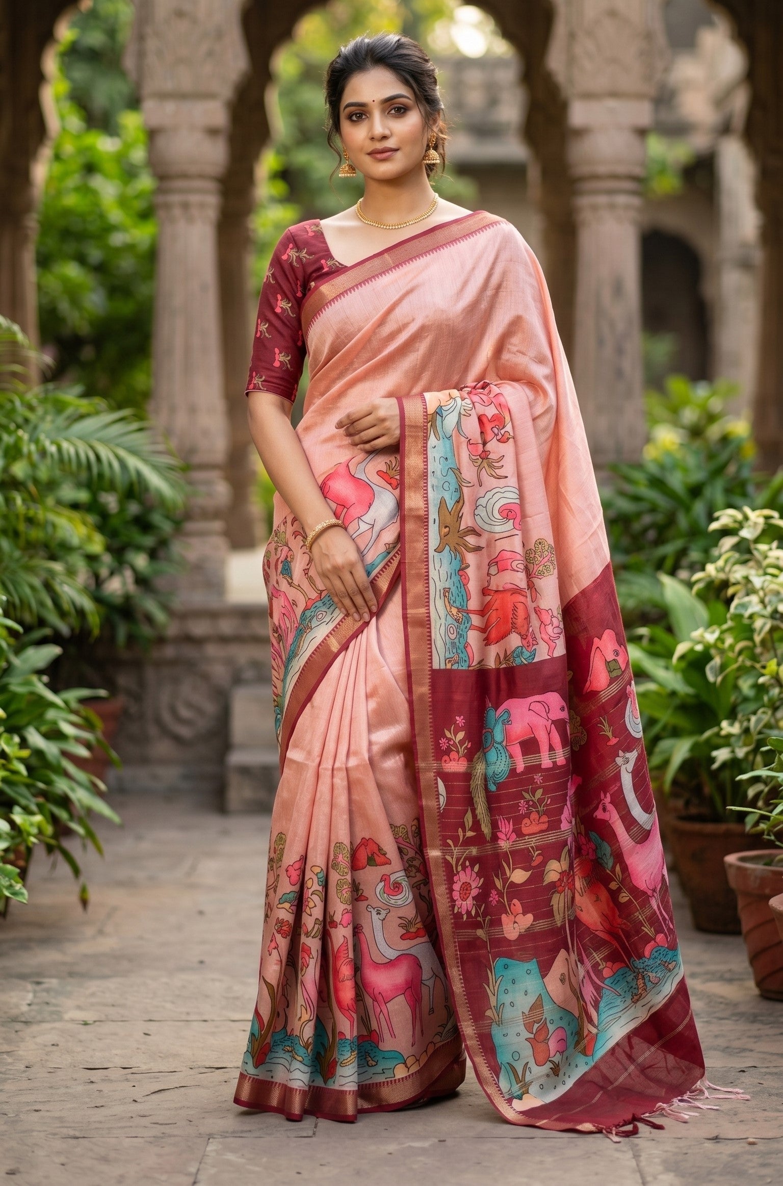 Kollam Pattu Saree