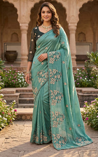 Mouse Crepe Silk Saree