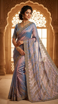 Moss Crepe Saree
