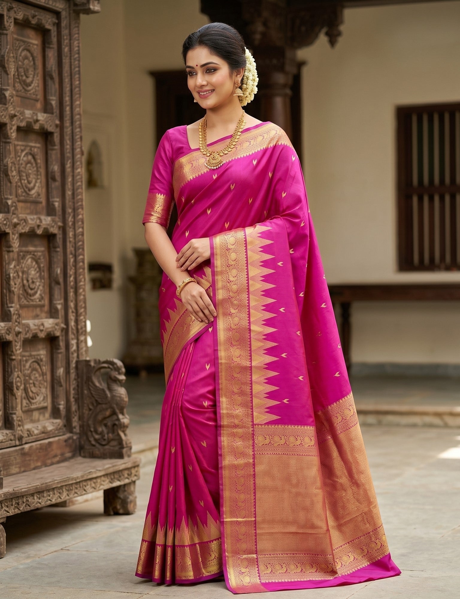 Pure handloom silk saree