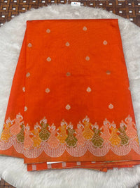 Tripura Fancy Kalamkari Border Saree