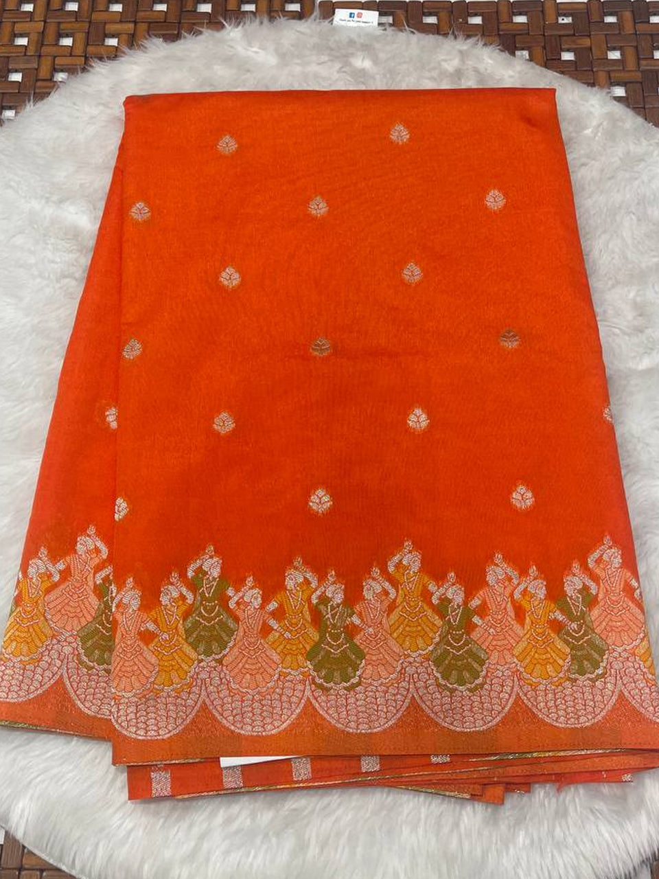 Tripura Fancy Kalamkari Border Saree