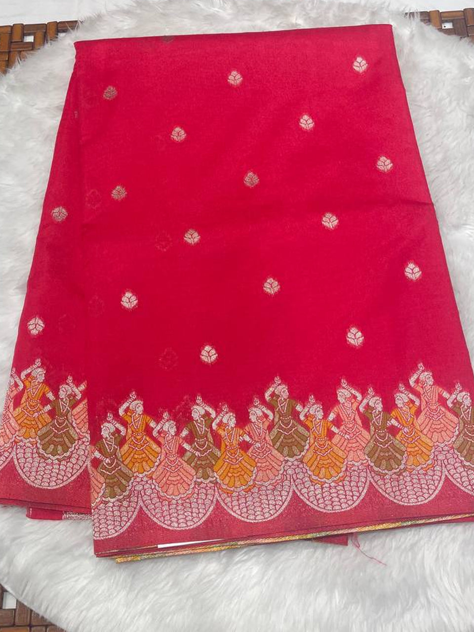 Tripura Fancy Kalamkari Border Saree