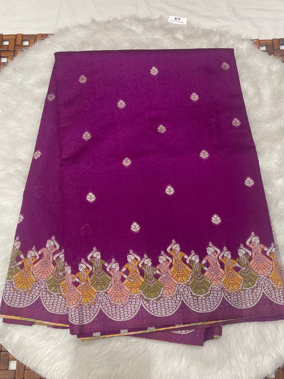 Tripura Fancy Kalamkari Border Saree