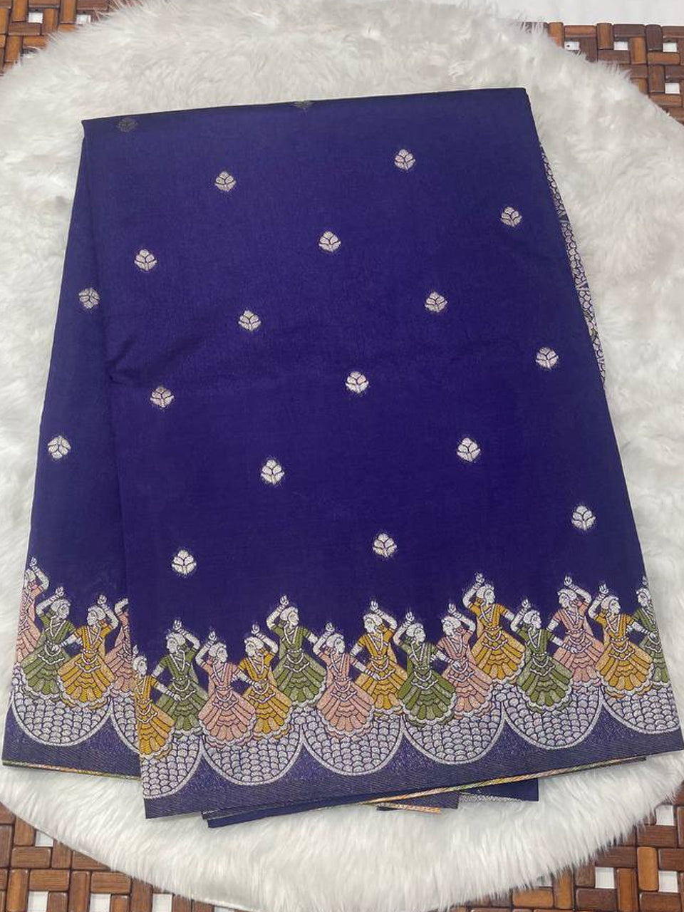 Tripura Fancy Kalamkari Border Saree