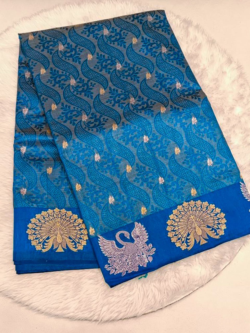 Volcano Silk Saree