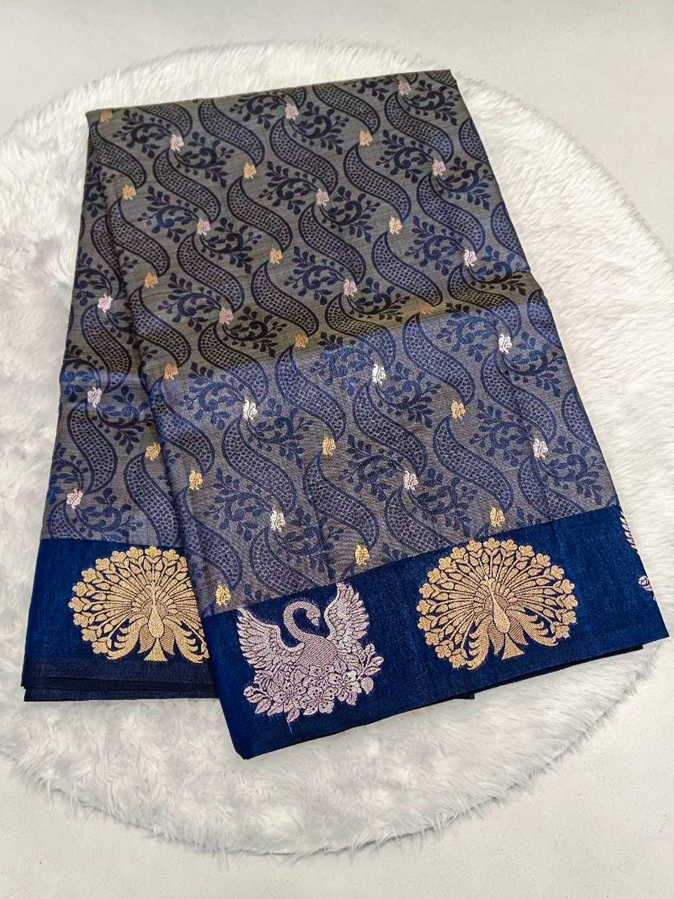 Volcano Silk Saree