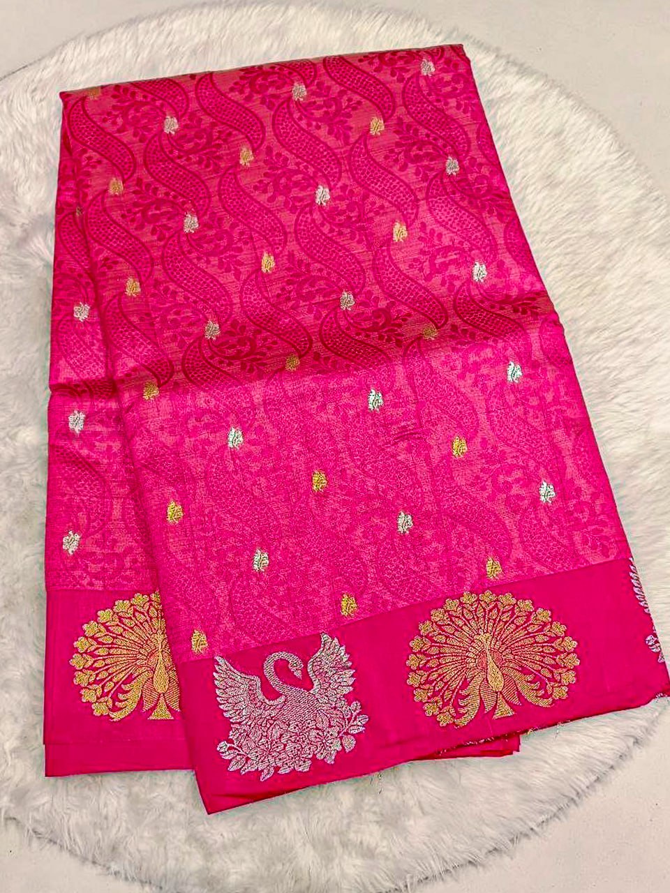 Volcano Silk Saree