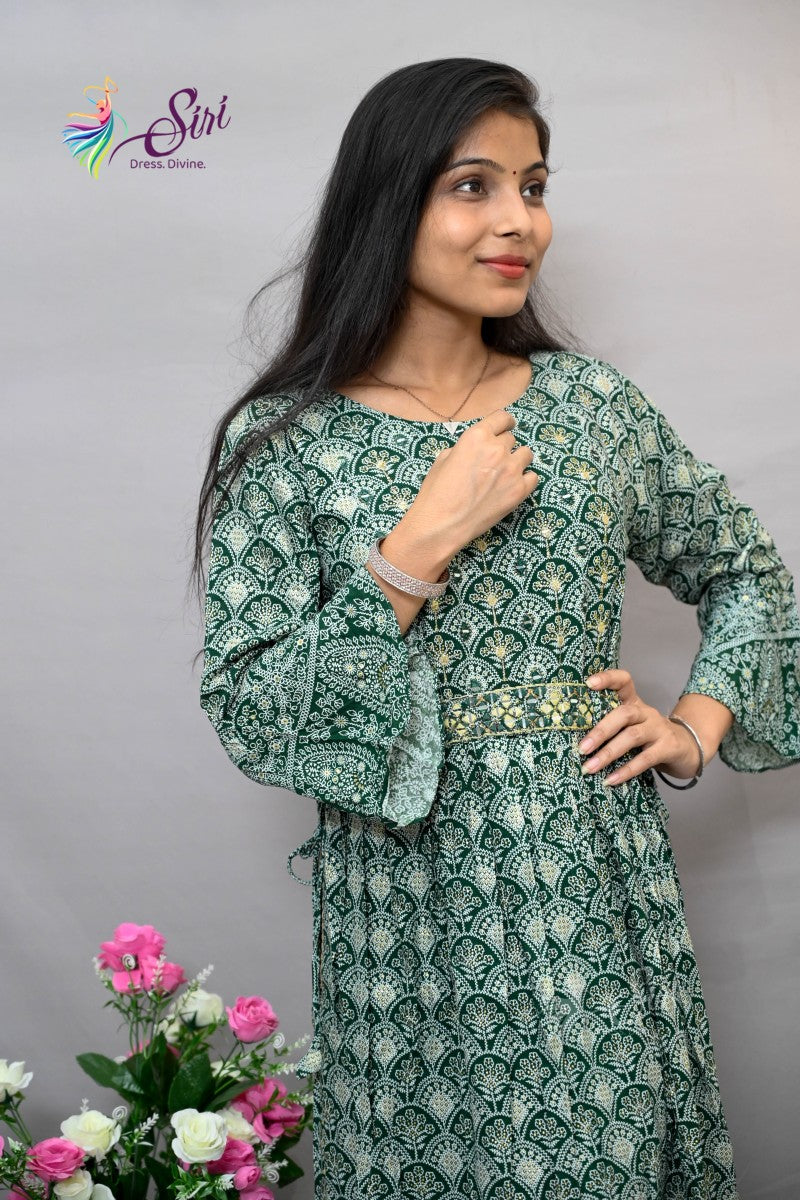 Georgette Floral Print Kurti