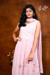 Light Pink Georgette Partywear Palazzo Set