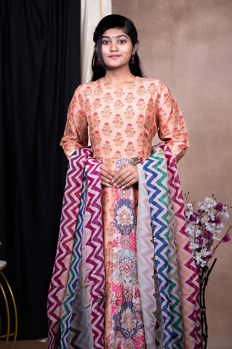 Muslin Fabric Chudidar Kali