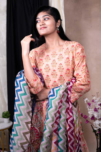 Muslin Fabric Chudidar Kali