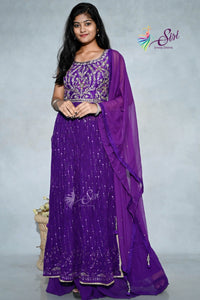 Georgette Partywear Palazzo Set