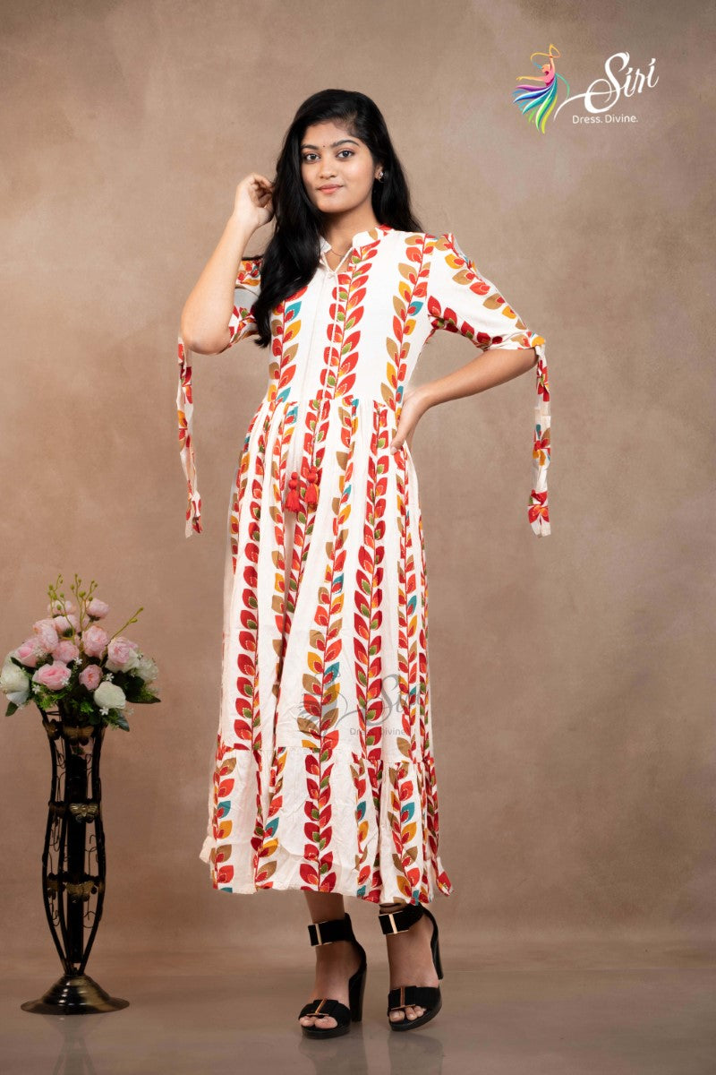 Georgette Floral Print Kurti