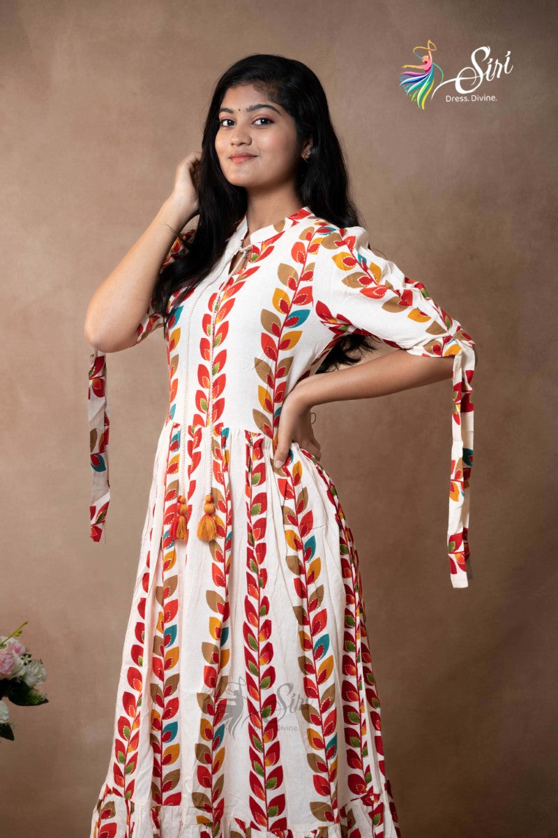 Georgette Floral Print Kurti