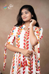 Georgette Floral Print Kurti