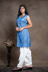 Tussar Silk Fabric Short PatiyalaTop