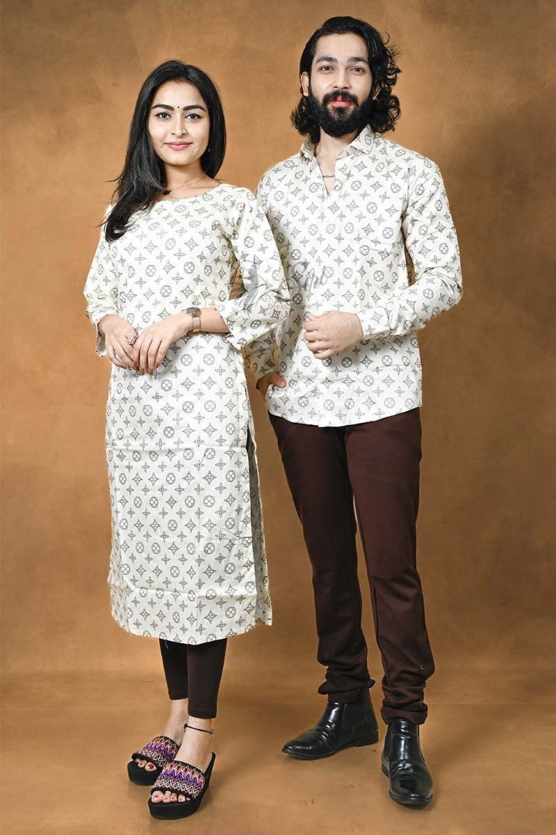 Cotton-Satin Straight Cut Kurti And Partywear Shirt