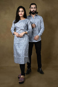 Paisley Print Straight Cut Kurti And Partywear Shirt