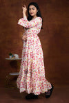 Beige And Pink Color Kurti