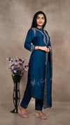 Chanderi Fabric 3 Pcs Bottom Dupatta Set
