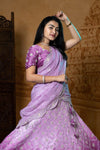 Half Saree With Embroidery