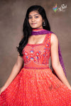 Raw Silk Thread Work Chudidar Kalis