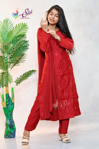 Floral Sequence work salwar