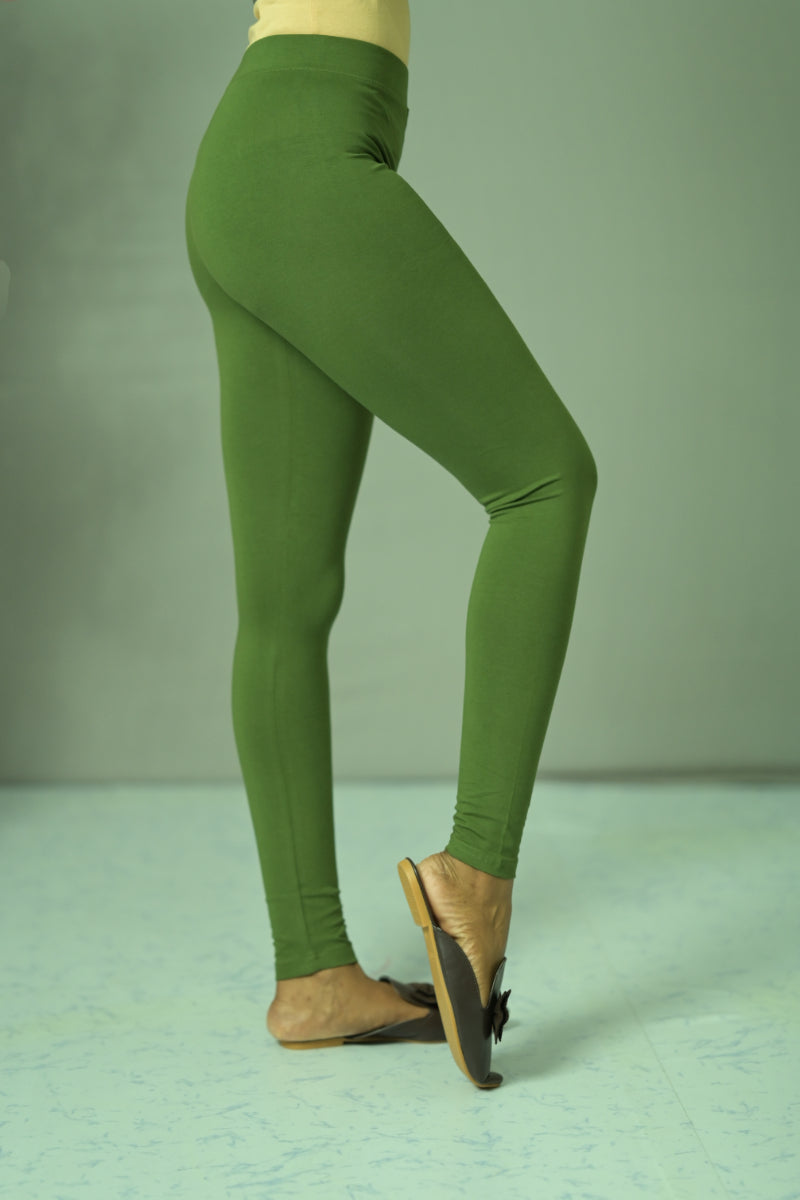 City Heart Green Color Legging