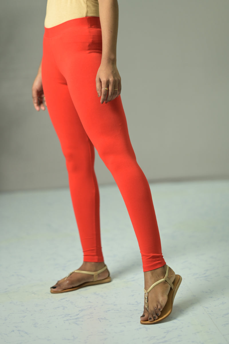 New Darling Red Orange Legging