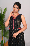 Rayon Black Mirror Work Kurti