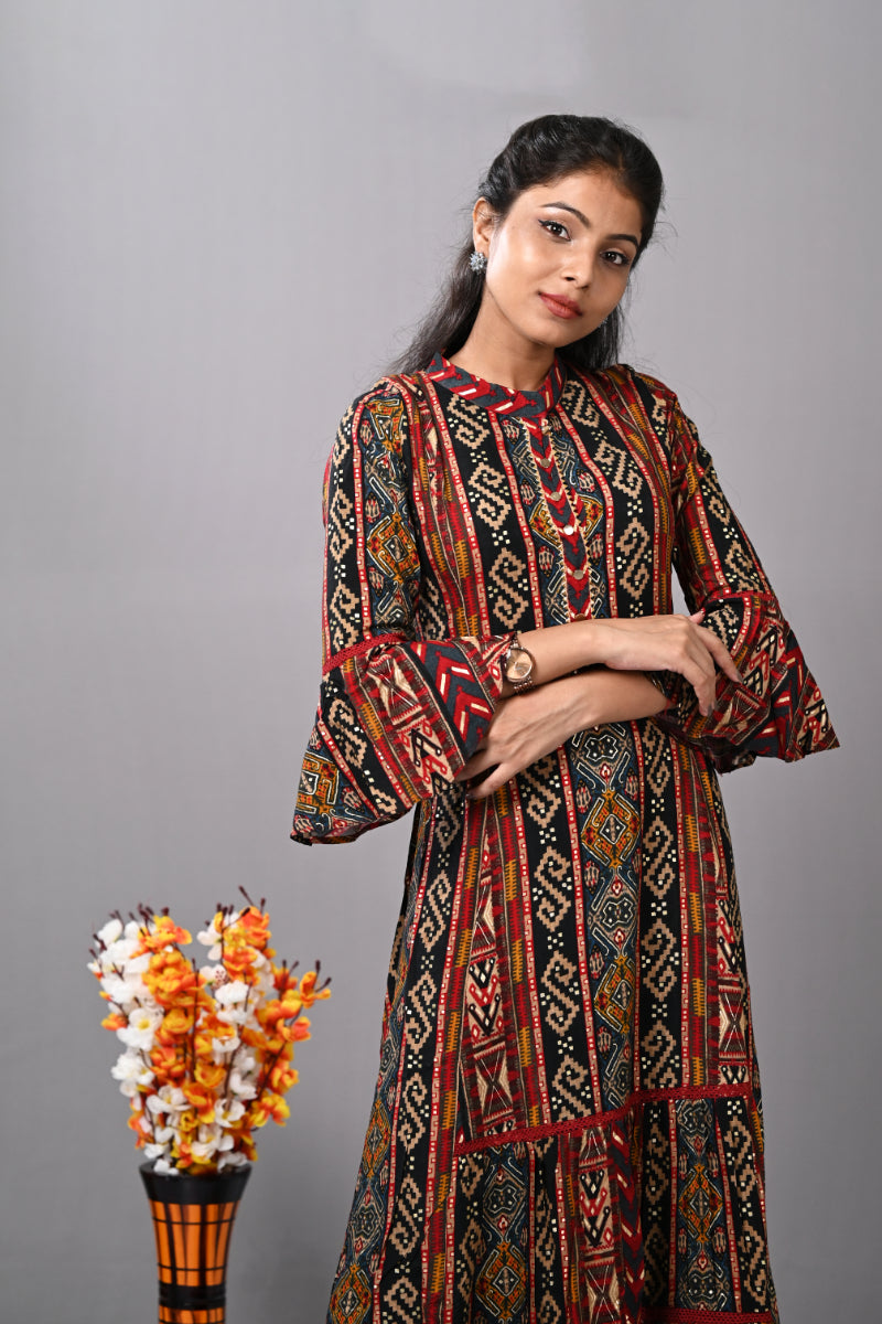 Rayon Multicolor Kurti