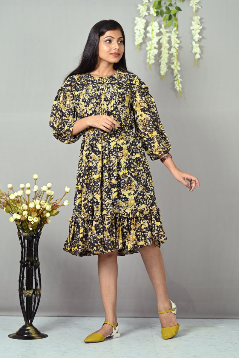 Georgette Multicolor Printed Kurti