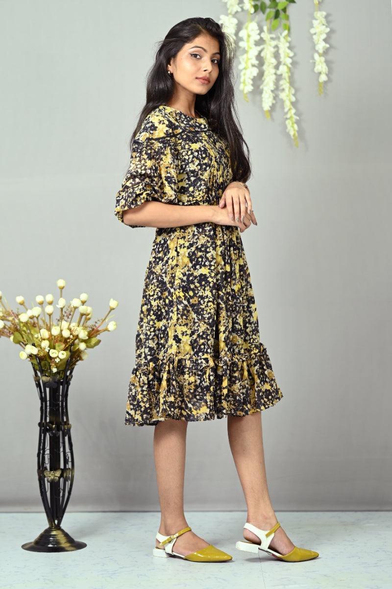 Georgette Multicolor Printed Kurti