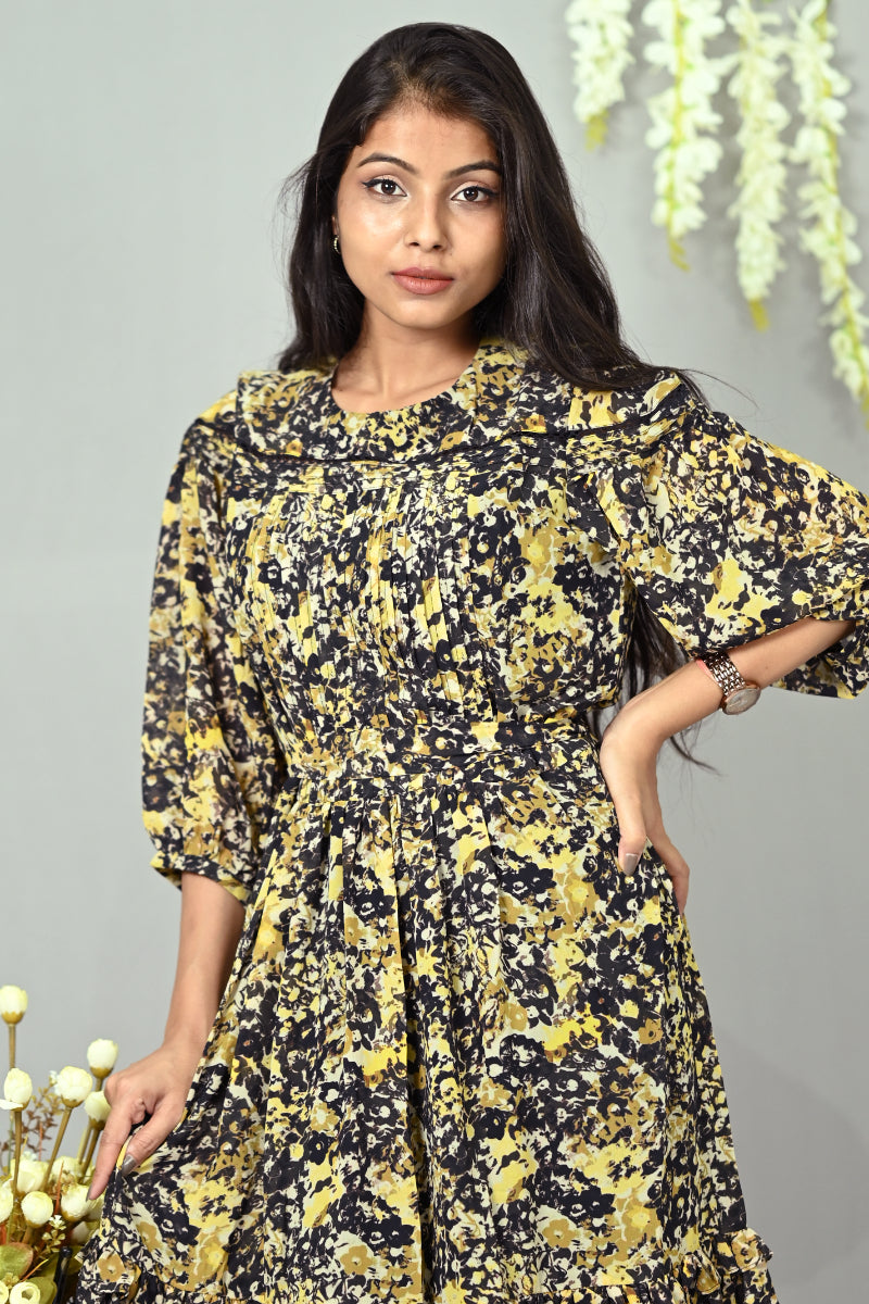 Georgette Multicolor Printed Kurti