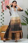 Fancy Tissue Fabric Long Kurti